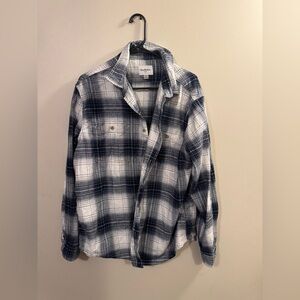 Goodfellow & Co Navy and White Checkered Shirt